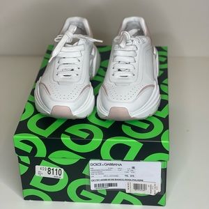 Dolce & Gabbana white/pink sneakers